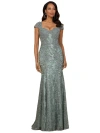 Lara New York Fitted Lace Mermaid Gown In Sage