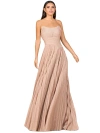 Lara New York Flowing Pleated, Strapless Dress