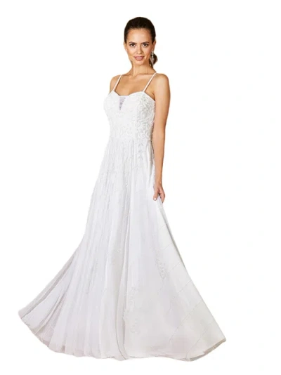 Lara New York Ginny Sweetheart Beaded Wedding Dress In Ivory