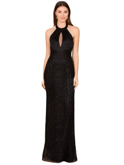 Lara New York Halter Neck Dress With Keyhole In Black
