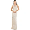 Lara New York High-neck Sleeveless Wedding Gown In White