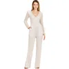 Lara New York Long Sleeve Jump Suit In Ivory