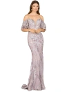 LARA NEW YORK LARA NEW YORK OFF SHOULDER MERMAID LACE GOWN