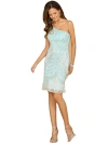 Lara New York One Shoulder Cocktail Dress In Mintsilver
