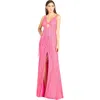 Lara New York Regan Fringe Sequin Dress In Hotpink