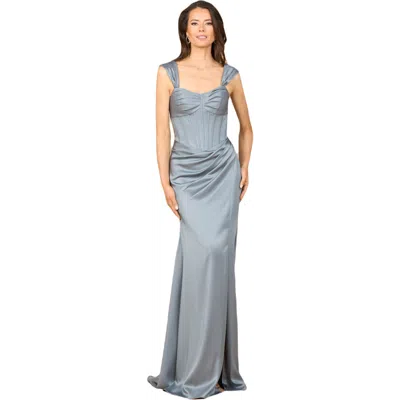 Lara New York Sleeveless Corset Gown In Twilight