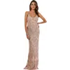 Lara New York Spaghetti Strap Beaded Dress In Blush