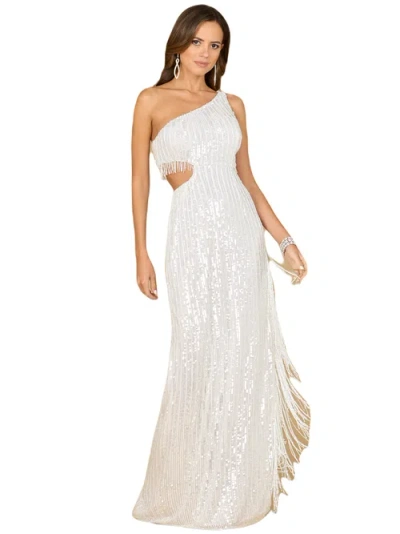Lara New York V-neck Beaded Bridal Gown In Ivory