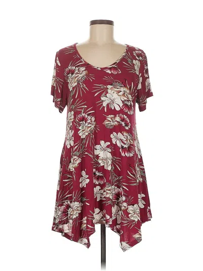 Pre-owned Larace Short Sleeve T-shirt In Burgundy