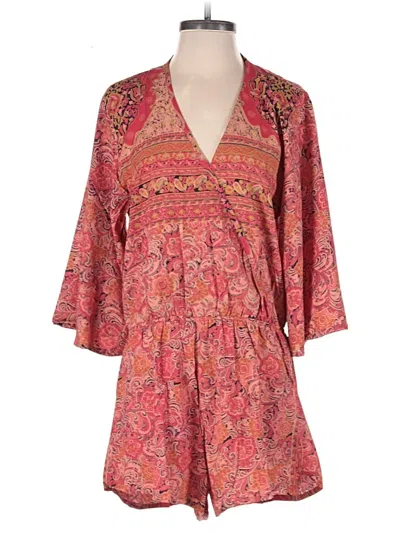 Pre-owned Laraethnics Romper In Red