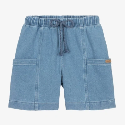 Laranjinha Kids' Boys Blue Denim Pocket Shorts