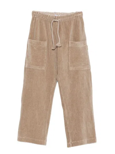 Laranjinha Kids' Corduroy Trousers  In Brown