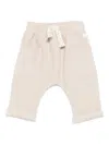 Laranjinha Drawstring-waist Cotton Trousers In Neutral