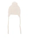 Laranjinha Pom-pom Earflap Hat In Neutral