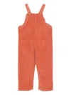 Laranjinha Ruffled-corduroy Jumpsuit In Orange