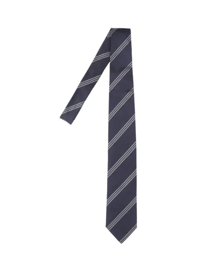 Lardini 100% Silk Tie For Men In Blue