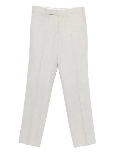 Lardini Flannel Pants In White