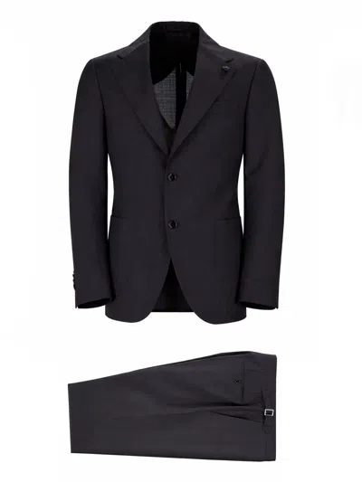 Lardini Abito Due Pezzi In Lana In Black