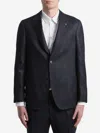 Lardini Singlebreasted Wool Blend Suit In Blue