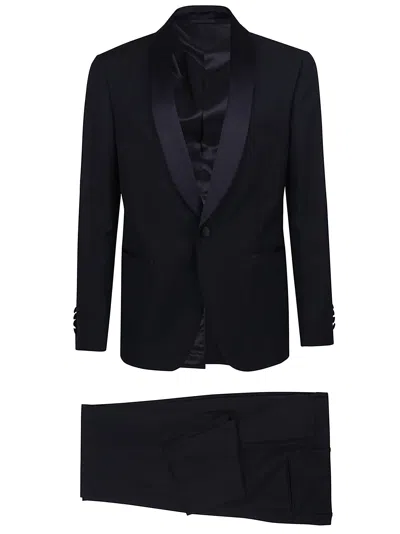 Lardini Abito Uomo Soiree Smoking Drop 8 Reg In Blue