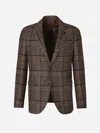 Lardini Checked Blazer In Prince Of Wales Motif