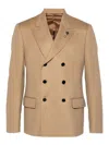 Lardini Virgin-wool Blazer In Camel