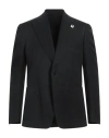 Lardini Attitude Man Blazer Black Size 40 Viscose, Silk In Black