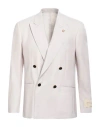 Lardini Attitude Man Blazer Light Grey Size 40 Wool In Grey