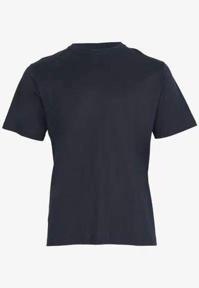 Lardini Basic Crewneck T-shirt In Navy