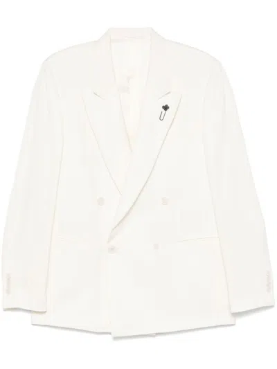 Lardini Beige Attitude Blazer In Neutral
