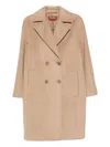 Lardini Beige Coat Double-breasted In Brown