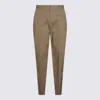 Lardini Relaxed Fit Trousers With Pockets And Loops In Brown