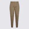 Lardini Relaxed Fit Trousers With Pockets And Loops In Brown