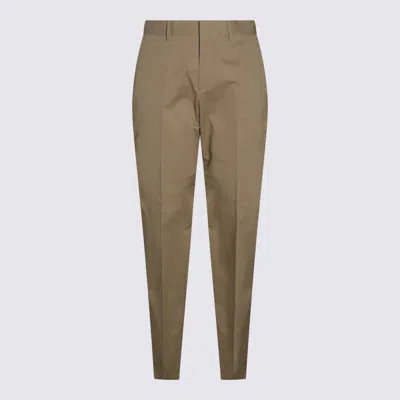 LARDINI LARDINI BEIGE COTTON PANYS