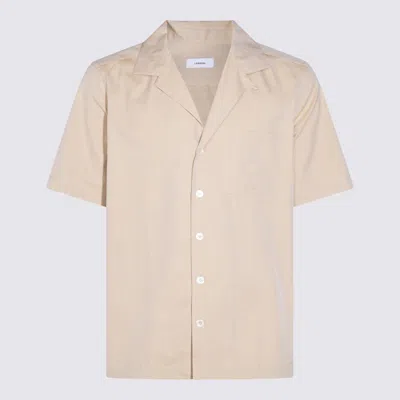 LARDINI LARDINI BEIGE COTTON SHIRT
