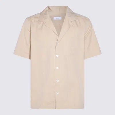LARDINI LARDINI BEIGE COTTON SHIRT