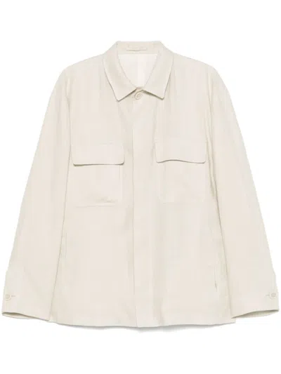 LARDINI BEIGE LINEN SHIRT