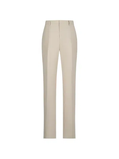 Lardini Beige Regular Trousers In Brown