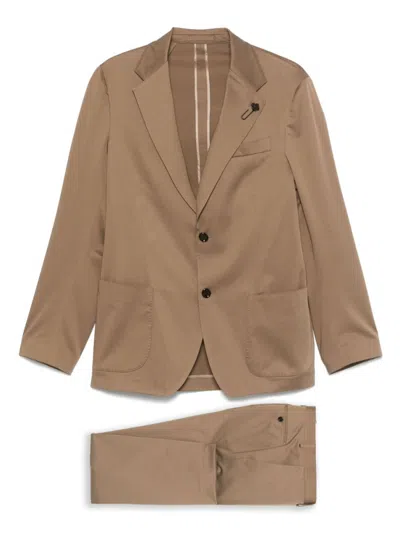 LARDINI BEIGE SINGLE-BREASTED SUIT