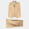 Lardini Tailored Suit With Notch Lapel And Chest Pocket In Beige