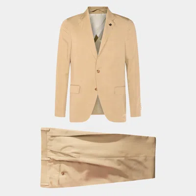 LARDINI LARDINI BEIGE VISCOSE SUITS