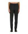 Lardini Straight Leg Trousers With Belt Loops In Black