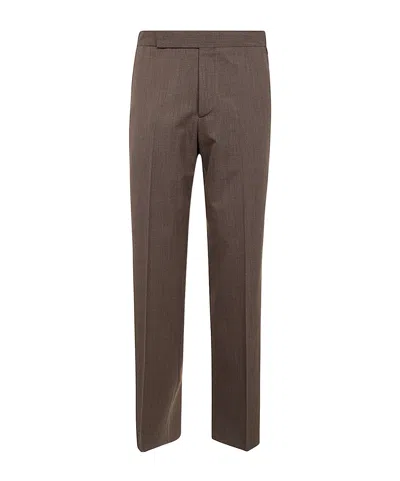 Lardini Belt-loop Casual Pants In Brown