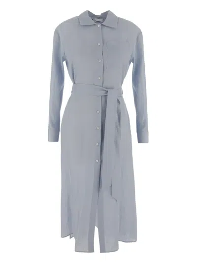 LARDINI BELTED SHIRT DRESS