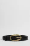 Lardini Belts In Black Leather In Black