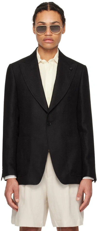 Lardini Black Attitude Blazer In 999