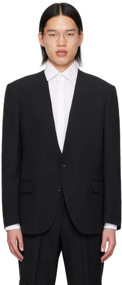 Lardini Black Attitude Blazer In 999