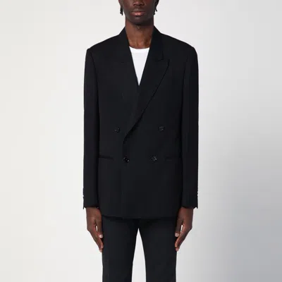 LARDINI LARDINI  BLACK DOUBLE-BREASTED JACKET