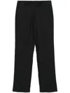 Lardini Wool Straight-leg Trousers In Black