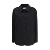 Lardini Black Fleece Wool Clothing In Multi